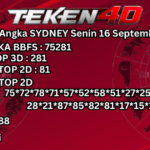 Prediksi Angka Hoki Sdy | Sydney, Senin 16-09-2024